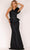 Terani Couture 2011M2167 - Ruffle Peplum Mermaid Evening Dress Evening Dress 0 / Navy