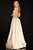 Terani Couture - 2011P1094 Embellished Deep V-neck Pleated A-line Gown Prom Dresses