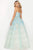 Terani Couture - 2011P1174 Embroidered Deep Halter V-neck Ballgown Prom Dresses