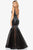 Terani Couture - 2012P1357 Trailing Floral Beaded Trumpet Gown Prom Dresses