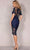Terani Couture 2021C2624 - Illusion Short Sleeve Cocktail Dress Cocktail Dress
