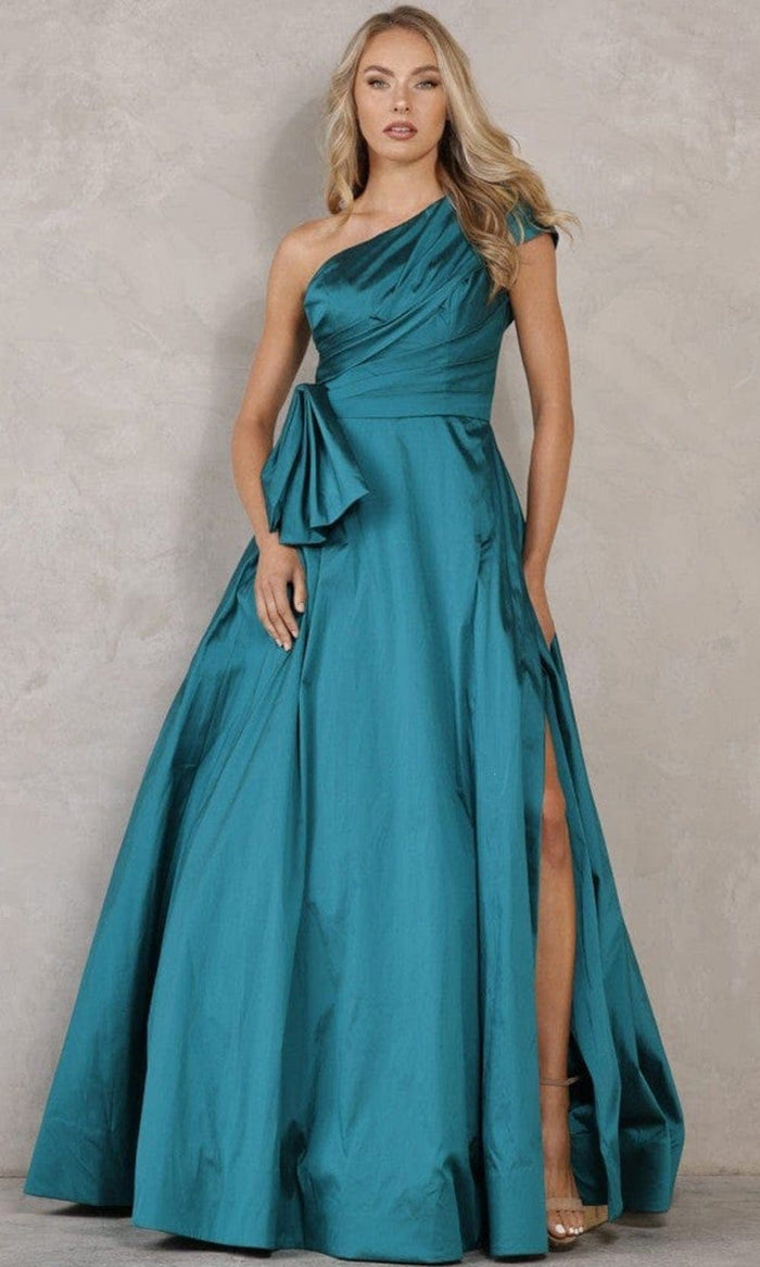 Terani Couture 2021E2779 - Asymmetrical Long Gown Prom Dresses 00 / Spruce