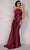 Terani Couture 2021E2784 - Strapless Cascade Sheath Evening Dress Evening Dress 0 / Wine