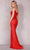 Terani Couture 2111GL5056 - Beaded Deep V-Neck Evening Gown Special Occasion Dress