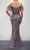 Terani Couture - 2111M5301 Sequin Fringe Sheer Evening Dress Evening Dresses