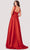 Terani Couture - 2111P4100 Pleated Sweetheart A-line Dress Special Occasion Dress 00 / Red