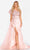 Terani Couture 231E0517 - Ruffled One-Sleeve Asymmetrical Prom Gown Special Occasion Dress 00 / Blush