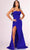 Terani Couture 231P0149 - Sweetheart Cowl Neck Prom Gown Special Occasion Dress 0 / Royal