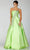 Terani Couture 231P0175 - Embellished One Sleeve Prom Gown Special Occasion Dress 00 / Lime