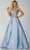 Terani Couture 231P0175 - Embellished One Sleeve Prom Gown Special Occasion Dress 00 / Slate