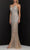 Terani Couture - Bejeweled Evening Dress 2017P1470 - 1 pc Nude in Size 6 Available CCSALE 6 / Nude