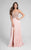 Terani Couture - Illusion Sweetheart Chiffon Gown 1712P2512 Special Occasion Dress 00 / Pink