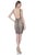 Terani Couture - Seductive Beaded V-Neck Polyester Tea Length Dress 1611C0043A Special Occasion Dress