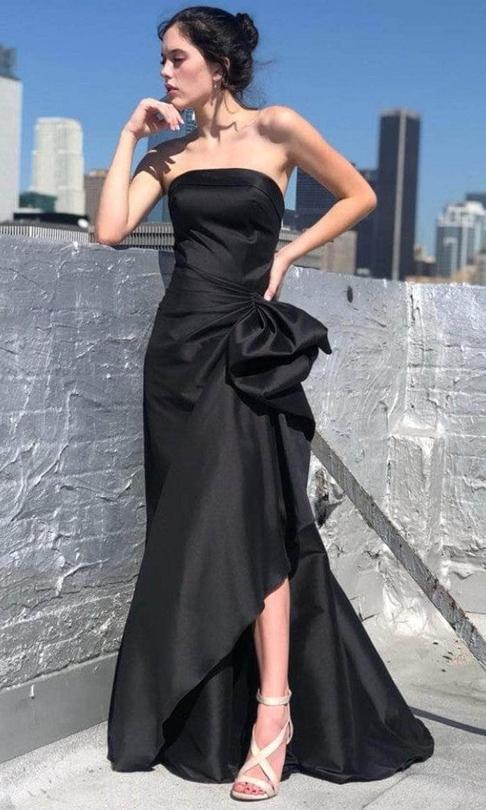 Terani Couture - Strapless Mermaid Prom Gown 2111P4019 - 1 pc Black In Size 4 Available CCSALE 4 / Black