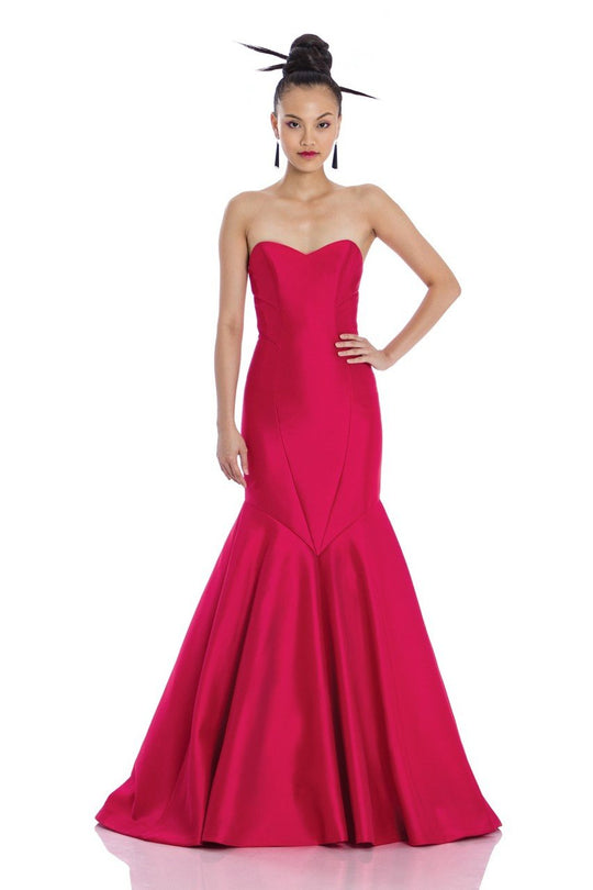 Theia - 881945 Strapless Sweetheart Mermaid Gown with Shawl Special Occasion Dress