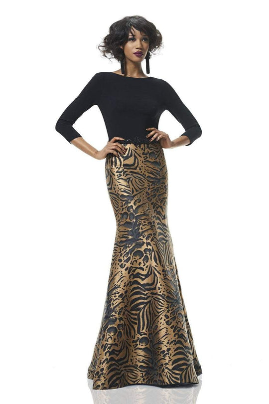 Theia - 882946 Animal Print Trumpet Dress Special Occasion Dress