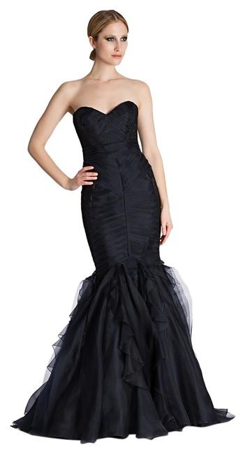Theia - Strapless Banded Sweetheart Gown 882064 CCSALE 2 / Midnight