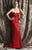 Theia - Strapless Sweetheart Ruched Taffeta Gown 881196 Special Occasion Dress 4 / Red