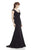 Theia V-Neck Cowl Back Stretch Evening Gown 882820 - 1 Pc. Fuchsia in size 2 Available CCSALE 2 / Fuchsia