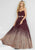 Tiffany Designs - 16264 Strapless Sweetheart Allover Sequined Ombre Ballgown - 1 pc Burgundy/Rose Gold in Size 6 Available CCSALE 8 / Burgundy/Rose Gold