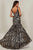 Tiffany Designs - 16361 Sequined Motif Plunging Trumpet Gown Special Occasion Dress