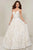 Tiffany Designs - 16369 Deep Sweetheart Bodice Sequined Gown Special Occasion Dress 0 / Ivory/Nude