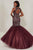 Tiffany Designs - 16370 Beaded Cutout Back Glitter Mermaid Gown Special Occasion Dress