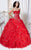 Tiffany Designs - 56219 Strapless Vine Detailed Ballgown Special Occasion Dress