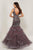 Tiffany Designs - Bead-Ornate Layered Flare Mermaid Dress 16351 - 1 pc Slate/Gunmetal In Size 2 Available CCSALE 2 / Slate/Gunmetal
