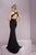 Tiffany Designs - Embellished High Halter Evening Dress 46089 - 1 pc Black/Black In Size 6 Available CCSALE 6 / Black/Black
