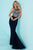 Tiffany Designs - Illusion Halter Crystal Encrusted Sheath Dress 16204 - 1 pc Silver In Size 0 Available CCSALE 0 / Silver