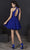 Tiffany Homecoming - 27197 High Halter Pleated A-Line Dress - 1 pc Royal In Size 2 Available CCSALE 2 / Royal