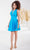 Tiffany Homecoming 27367 - Deep V-Neck Cocktail Dress Special Occasion Dress 0 / Bright Blue