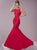 Tiffany Homecoming Bateau Neck Trumpet Gown in Red 46092 CCSALE 2 / Red