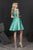 Tiffany Homecoming - Beaded Off-Shoulder Satin A-line Dress 27205 - 1 pc Mermaid In Size 0 Available CCSALE 0 / Mermaid