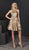 Tiffany Homecoming - Floral Sequined Halter Cocktail Dress 27217 - 1 pc Platinum/Nude In Size 12 Available CCSALE 12 / Platinum/Nude