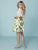 Tiffany Homecoming Off-Shoulder Two-Piece Print Short Dress 27188 - 1 pc Ivory/Lemon In Size 6 Available CCSALE 6 / Ivory/Lemon