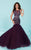 Tiffany Homecoming Sheer Embellished Mermaid Gown 16218 CCSALE 6 / Eggplant