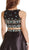 Two Piece Bedazzled A-line Prom Dress Dress