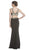 Two Piece Bedazzled Halter Sheath Prom Dress Evening Dressses