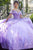 Vizcaya by Mori Lee - 34025 Beaded Lace Off-Shoulder Tulle Ballgown Ball Gowns 0 / Orchid
