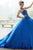 Vizcaya by Mori Lee - 60110 Strapless Patterned Sequin Bodice Ballgown Quinceanera Dresses 0 / Royal