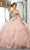 Vizcaya by Mori Lee - 60145 Off Shoulder Ruffled Ball Gown Quinceanera Dresses 00 / Blush