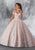 Vizcaya by Mori Lee - 89186 Sequined Motif Tulle Ballgown Quinceanera Dresses 0 / Ivory/Blush
