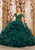 Vizcaya by Mori Lee - 89226 Crystal Beaded Cold Shoulder Ballgown Quinceanera Dresses 0 / Emerald