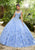 Vizcaya by Mori Lee - 89250 Floral Applique V-neck Tulle Ballgown Quinceanera Dresses