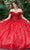 Vizcaya by Mori Lee - 89289 Floral Applique Off-Shoulder Ballgown Quinceanera Dresses 0 / Red