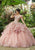 Vizcaya by Mori Lee - 89293 Embellished Strapless Sweetheart Ballgown Quinceanera Dresses 0 / Rose