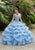 Vizcaya by Mori Lee - 89296 Bead-Garlanded Ruffled Ballgown Quinceanera Dresses 0 / French Blue