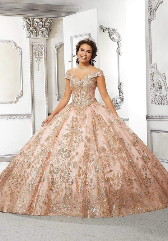 Vizcaya by Mori Lee - 89313 Off Shoulder Glittered Ballgown